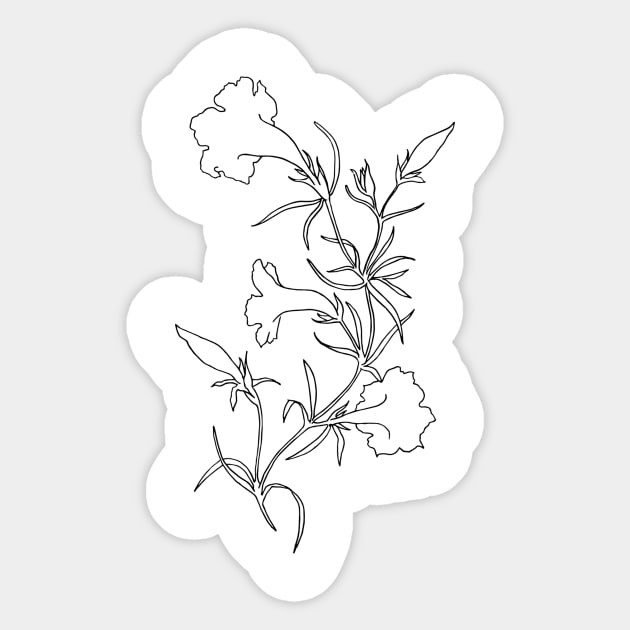 Flower Vine Sticker by themintgardener